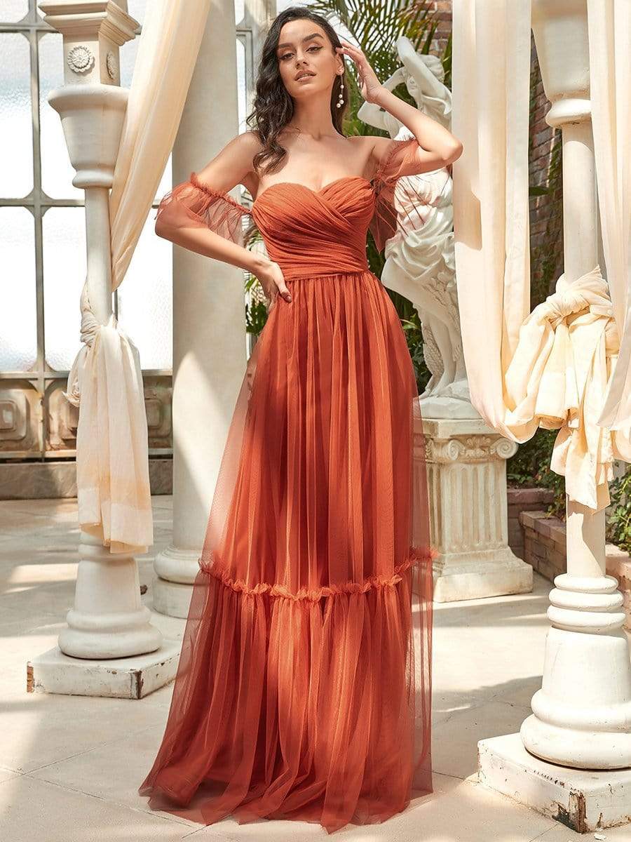 Tulle evening outlet dress