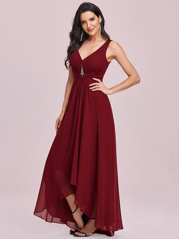 Sequin V Neck Sleeveless  Evening Dresses