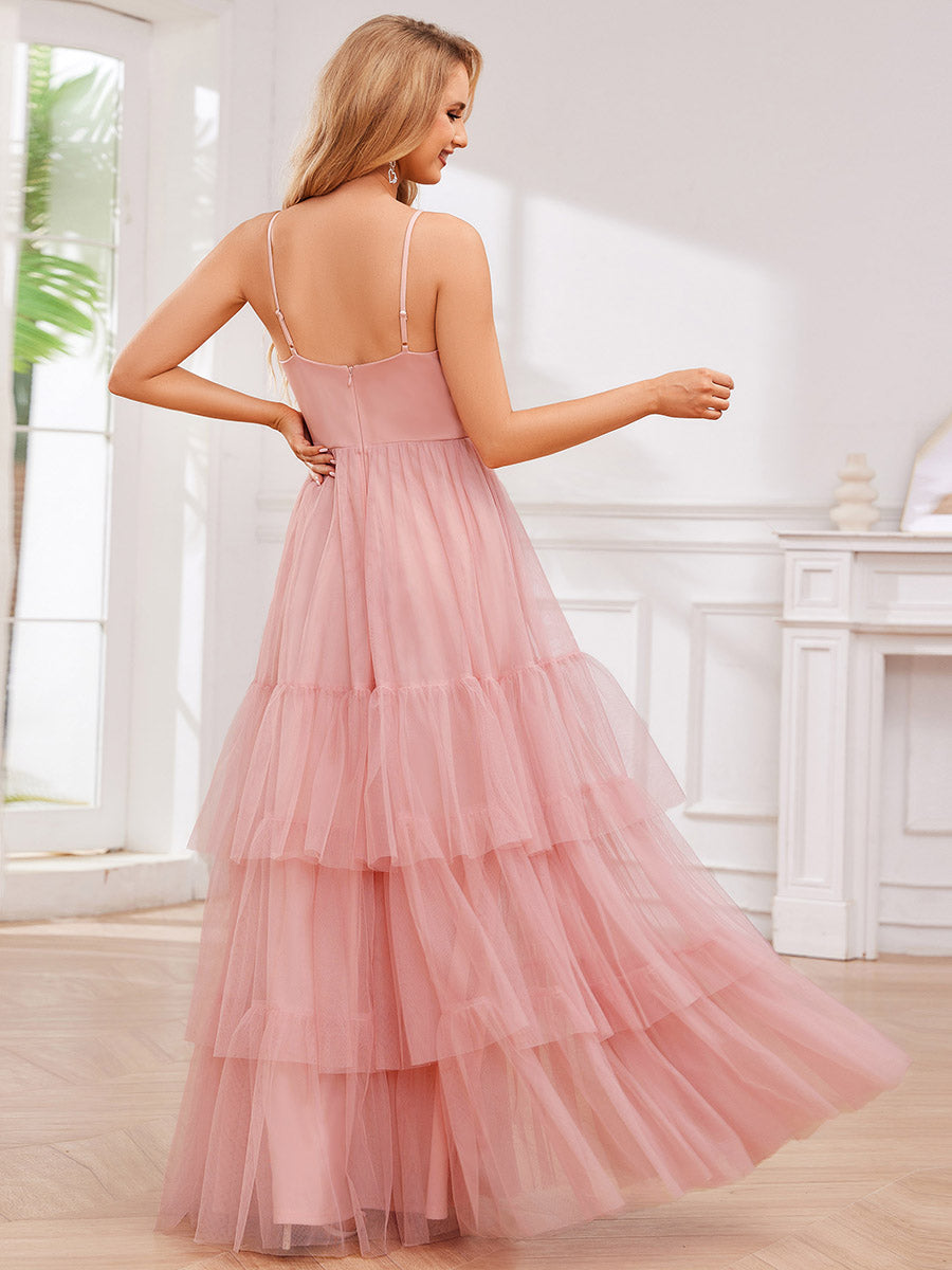 Romantic Spaghetti Straps Sweetheart Neckline Evening Dress - CALABRO®