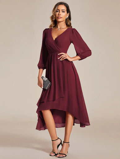 Plus A Line Side Split Cocktail Dresses CALABRO Online Fashion Shopping