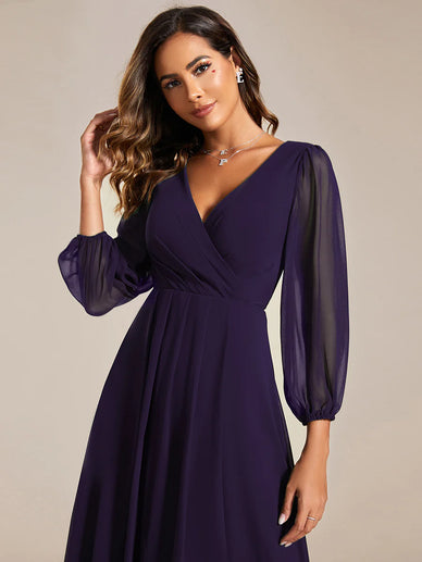 High Stretch Backless Split Tea Length Cocktail Dress Online