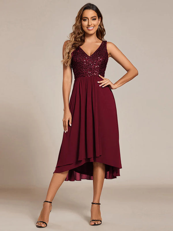 Empire waist high low dress best sale