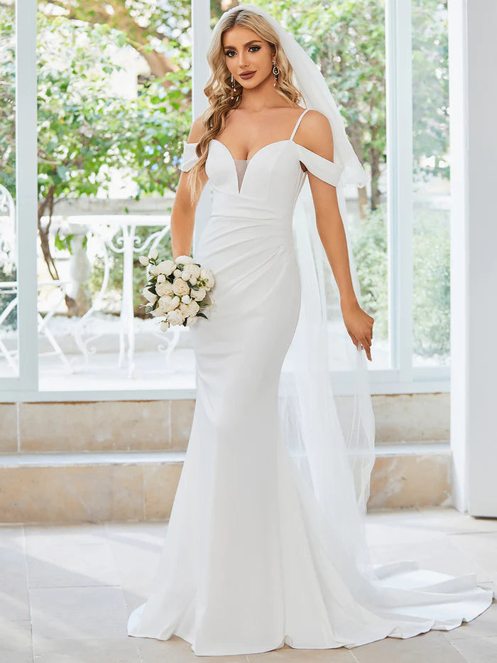 Elegant Off Shoulder Mermaid Wedding Dresses - CALABRO®