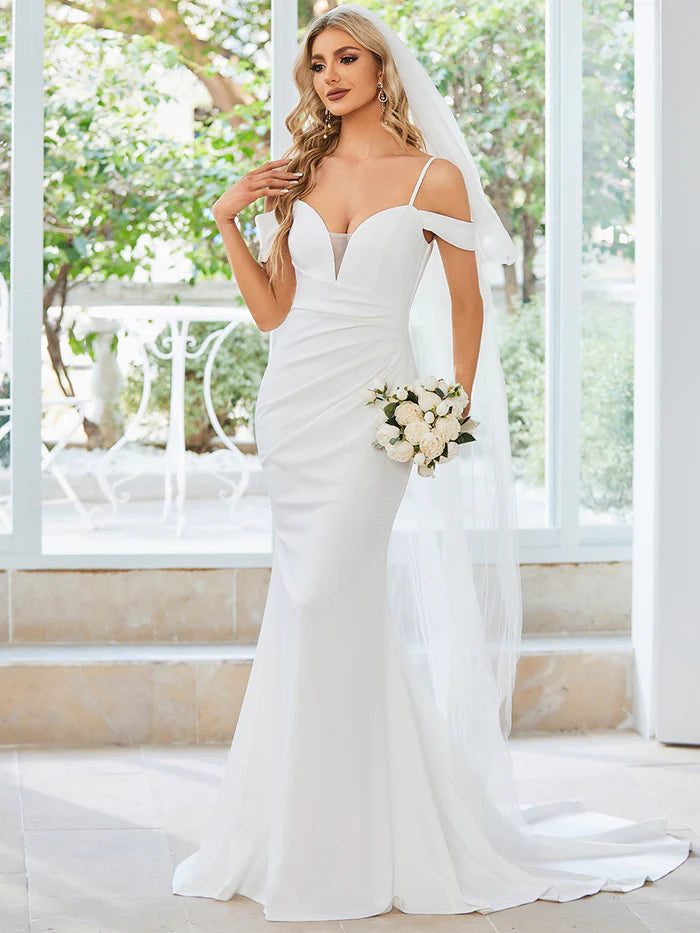 Elegant Off Shoulder Mermaid Wedding Dresses - CALABRO®