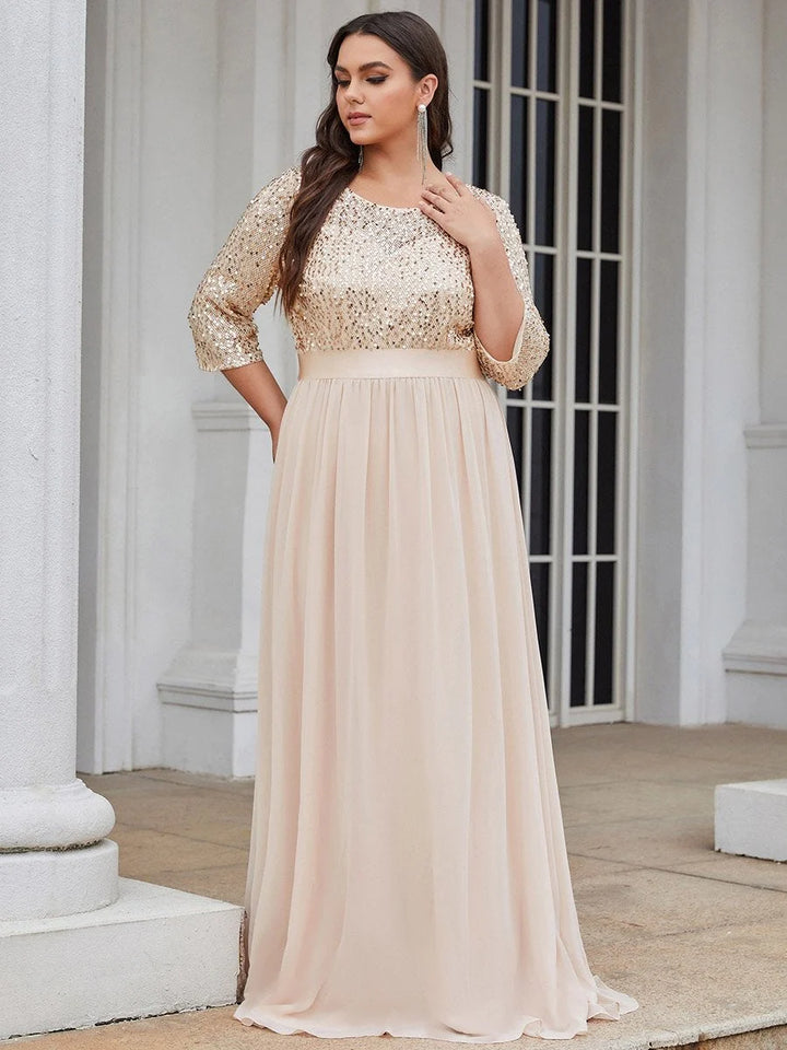 Long Tulle & Sequin Evening Dresses for Mother of the Bride