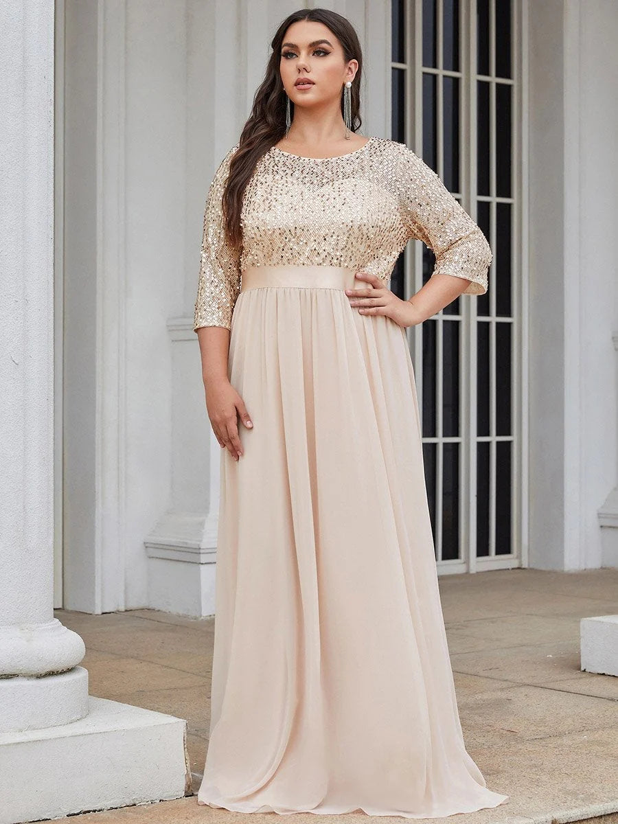 Long Tulle & Sequin Evening Dresses for Mother of the Bride