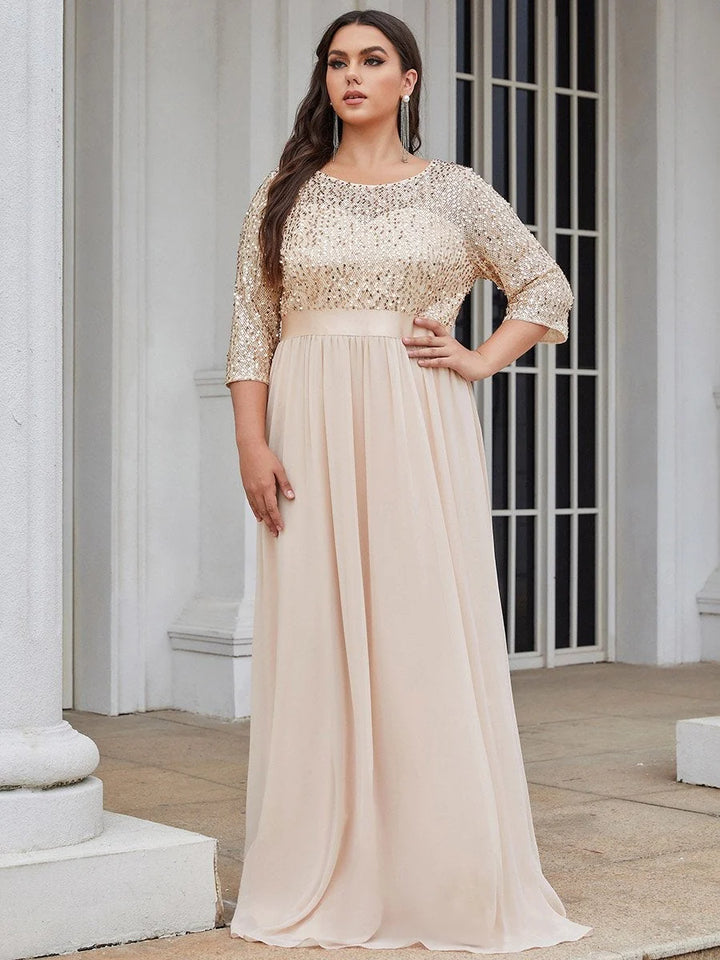 Long Tulle & Sequin Evening Dresses for Mother of the Bride