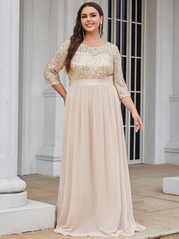 Long Tulle & Sequin Evening Dresses for Mother of the Bride