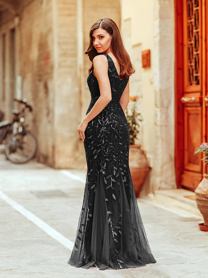 Classic Fishtail Sequin Evening Dresses for Women - CALABRO®