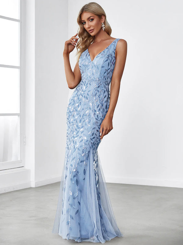 Classic Fishtail Sequin Evening Dresses for Women