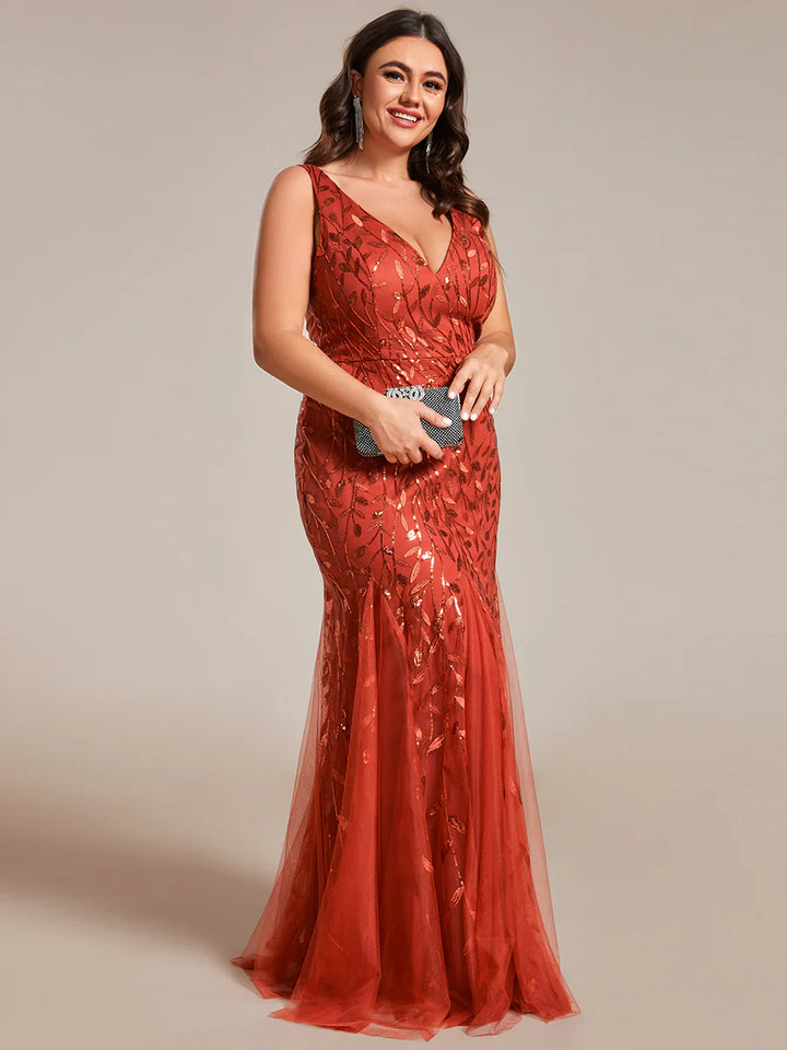 Classic Fishtail Sequin Evening Dresses for Women - CALABRO®