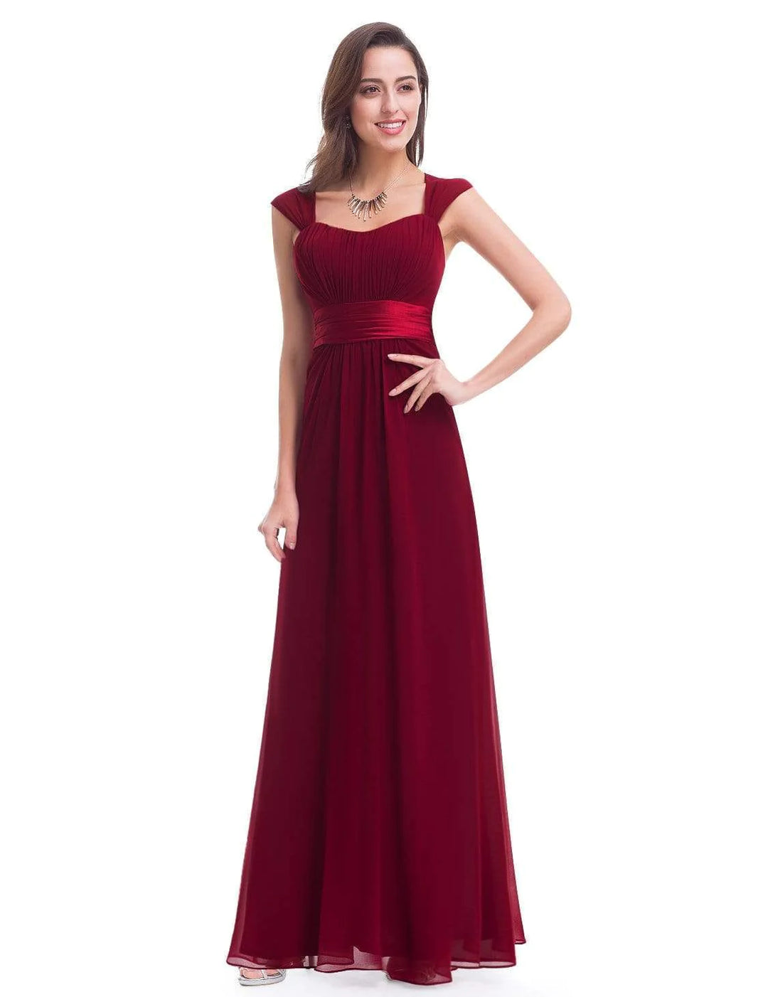 Floor Length Sweetheart Neckline Evening Dresses with Empire Waist - CALABRO®