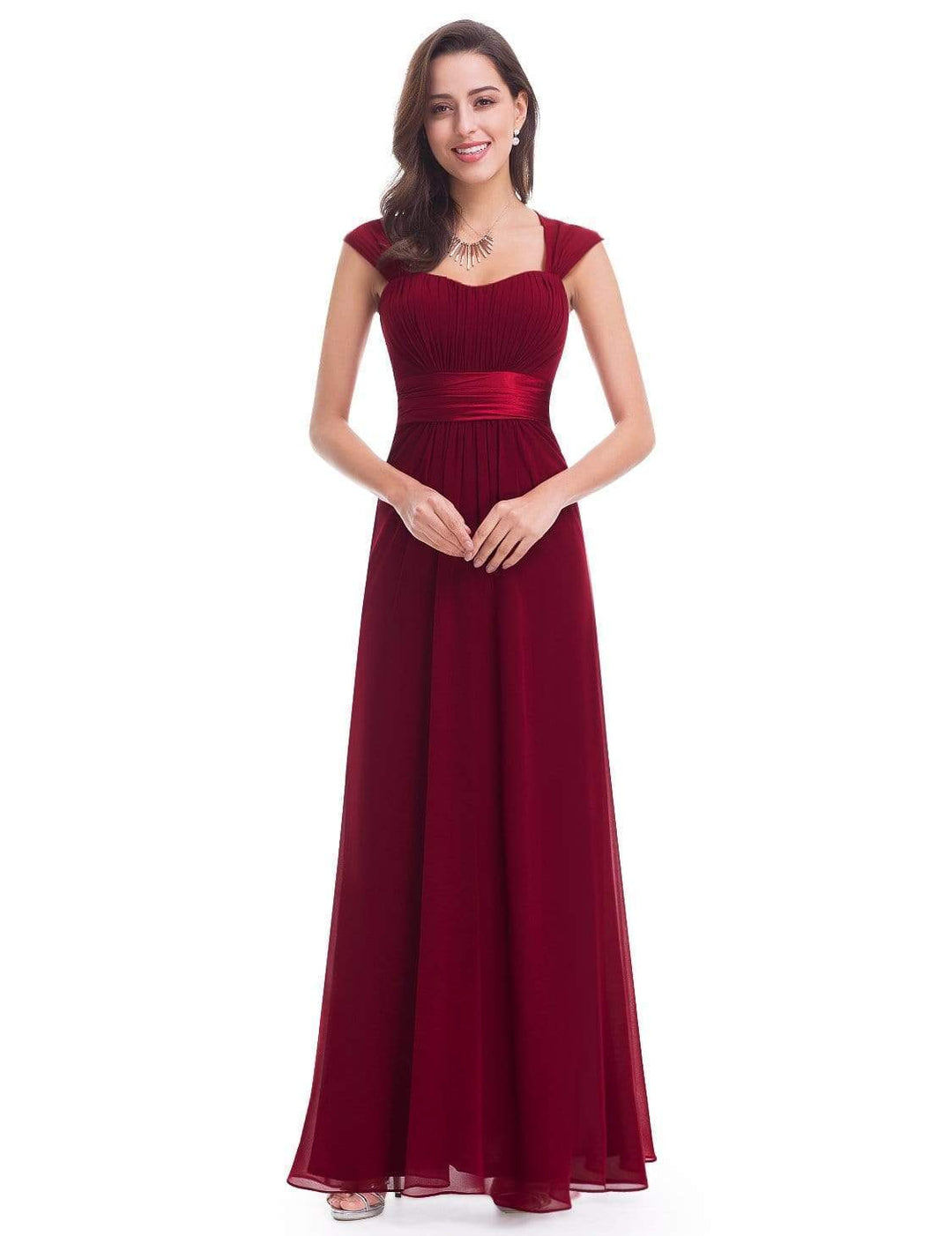 Floor Length Sweetheart Neckline Evening Dresses with Empire Waist - CALABRO®