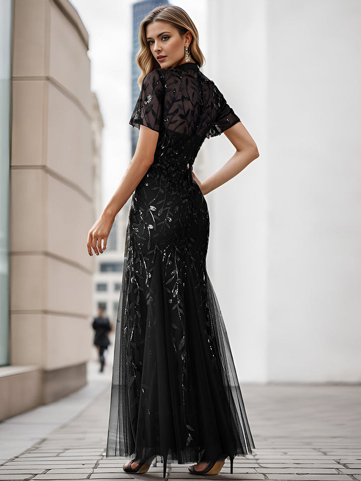 Sequin Shiny Fishtail Tulle Dresses for Party - CALABRO®