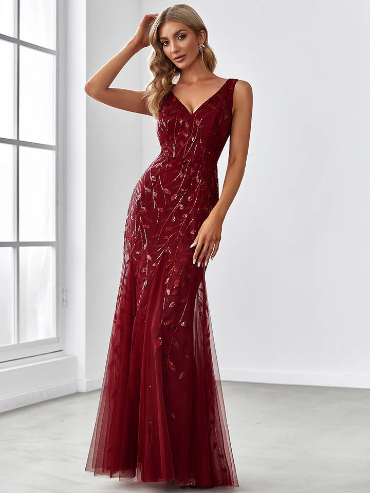 Classic Fishtail Sequin Evening Dresses for Women - CALABRO®