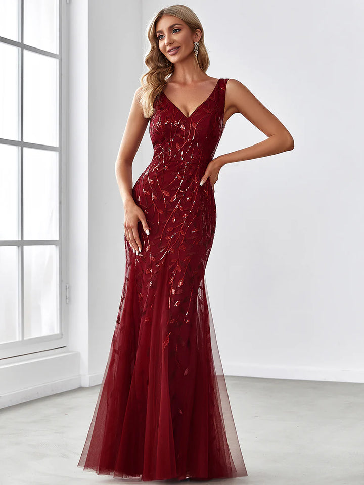 Classic Fishtail Sequin Evening Dresses for Women - CALABRO®