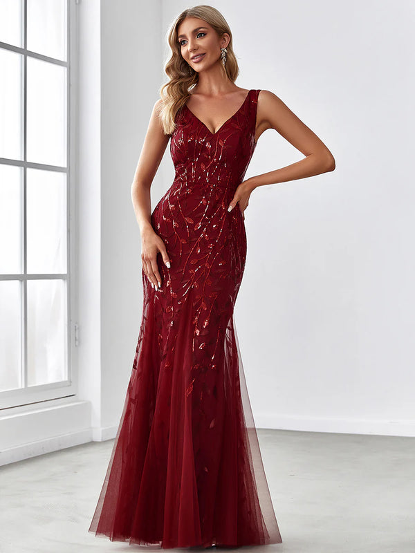 Classic Fishtail Sequin Evening Dresses for Women