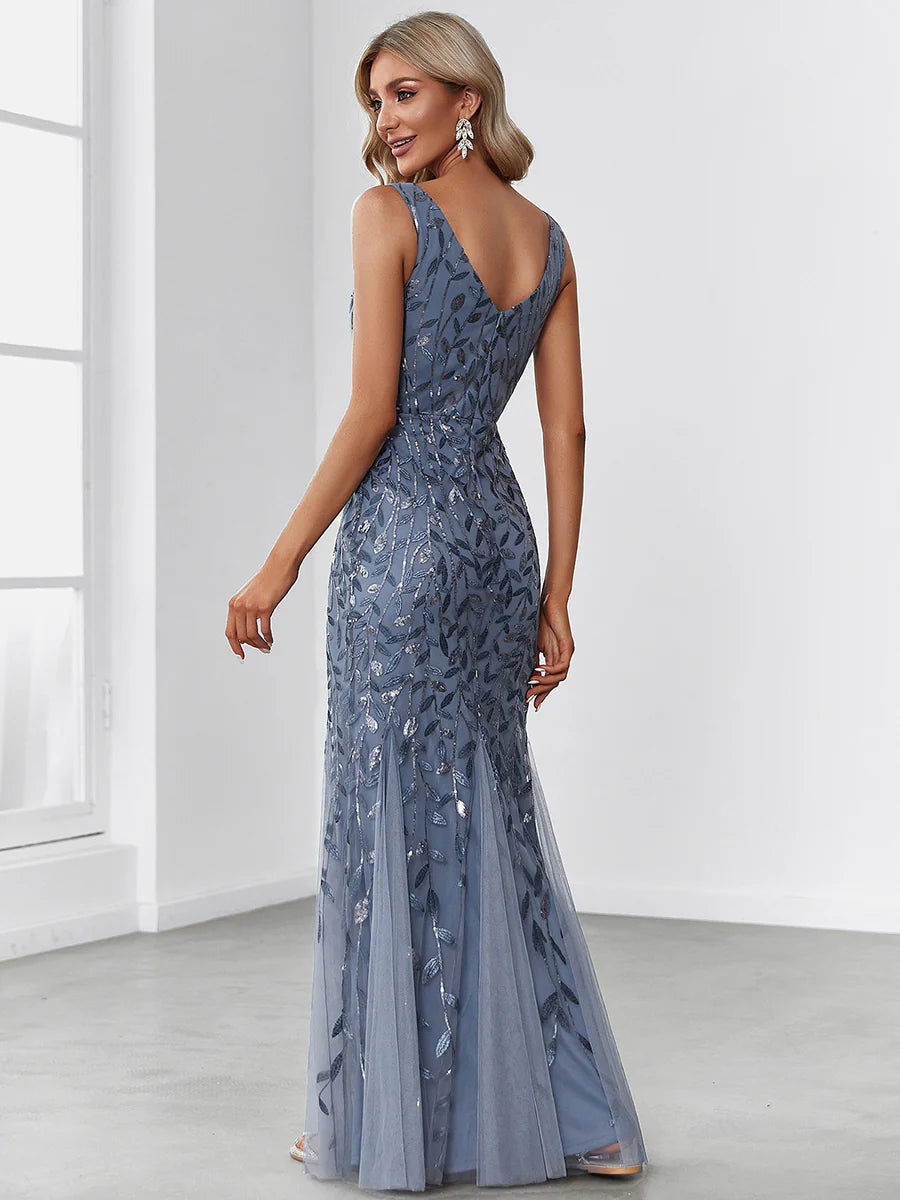 Classic Fishtail Sequin Evening Dresses for Women - CALABRO®