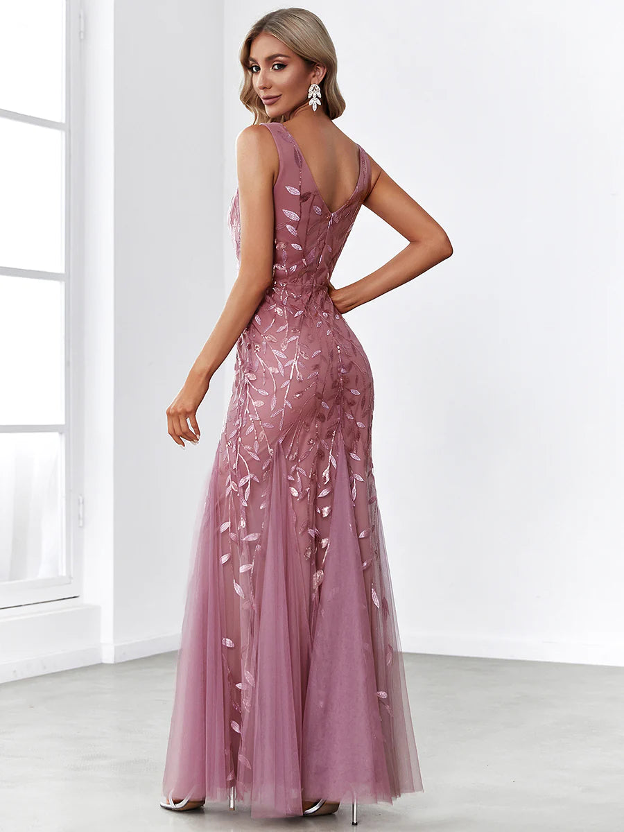 Classic Fishtail Sequin Evening Dresses for Women - CALABRO®