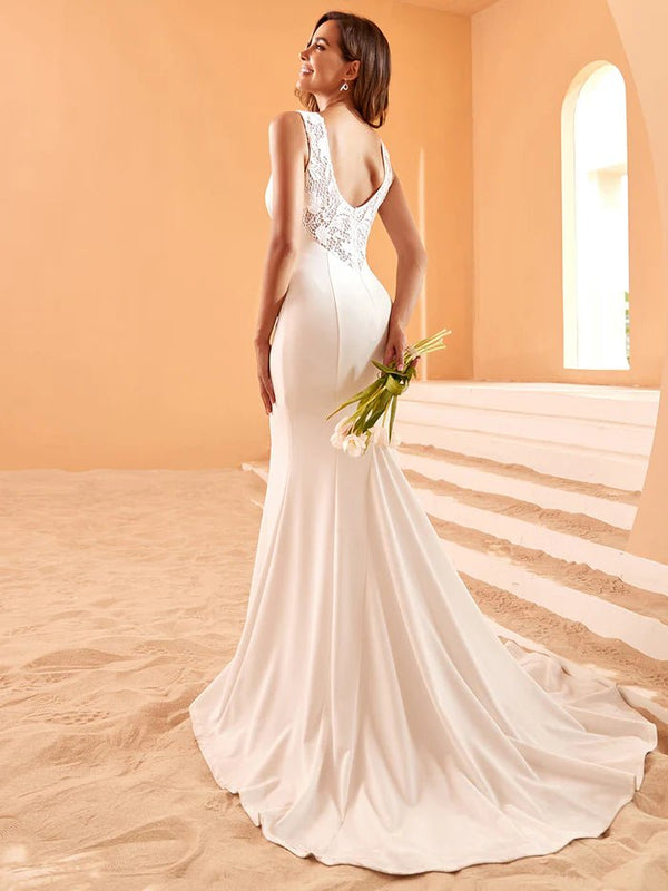 Elegant Fishtail Pleated Wedding Dresses CALABRO Online