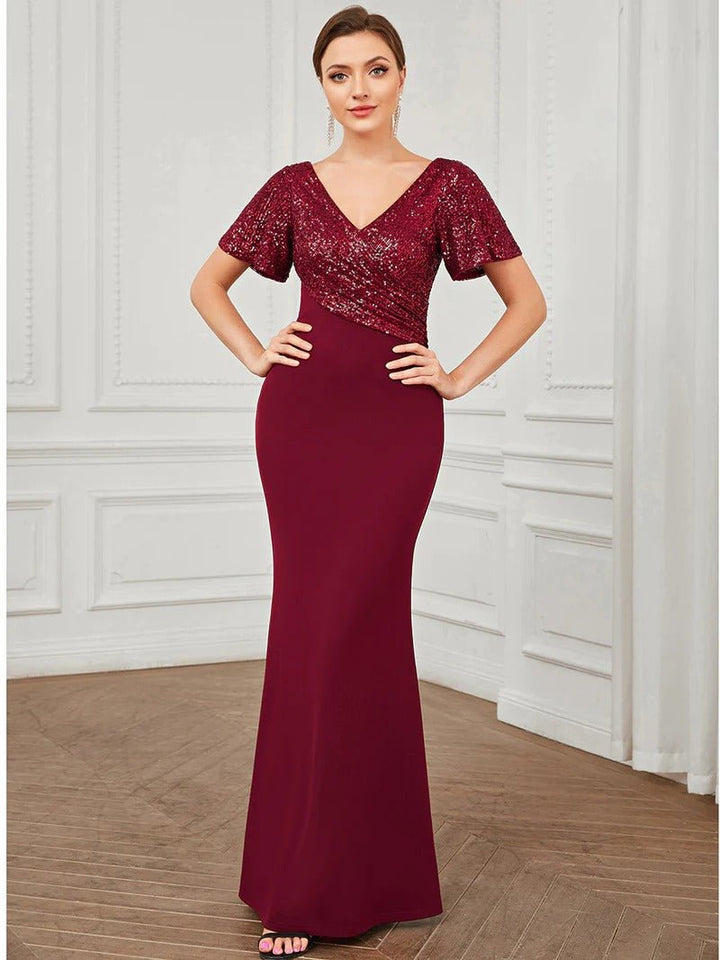 Fishtail Sweetheart Neck Split Evening Dresses - CALABRO®