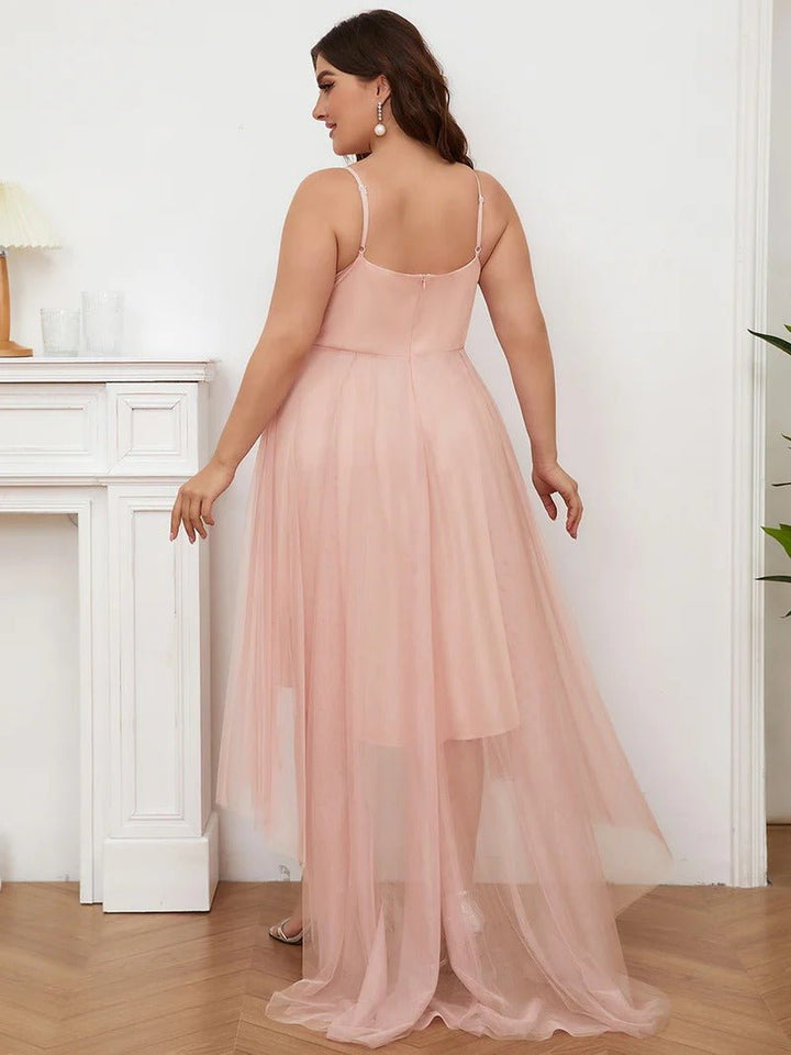 Plus Size High Low Prom Dresses With Spaghetti Straps - CALABRO®