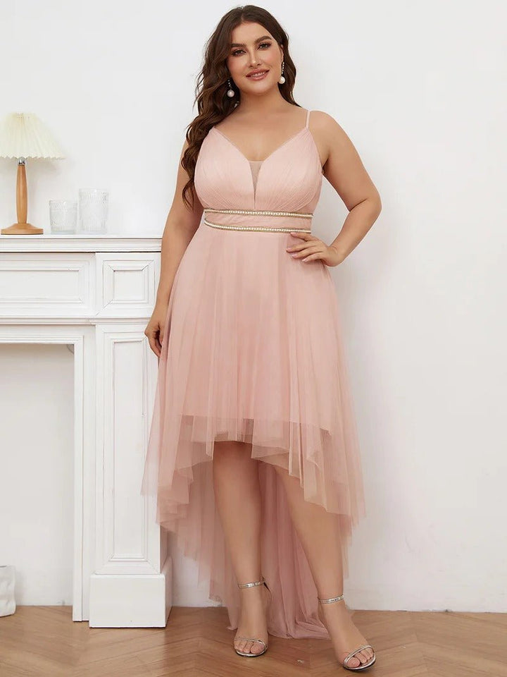 Plus Size High Low Prom Dresses With Spaghetti Straps - CALABRO®