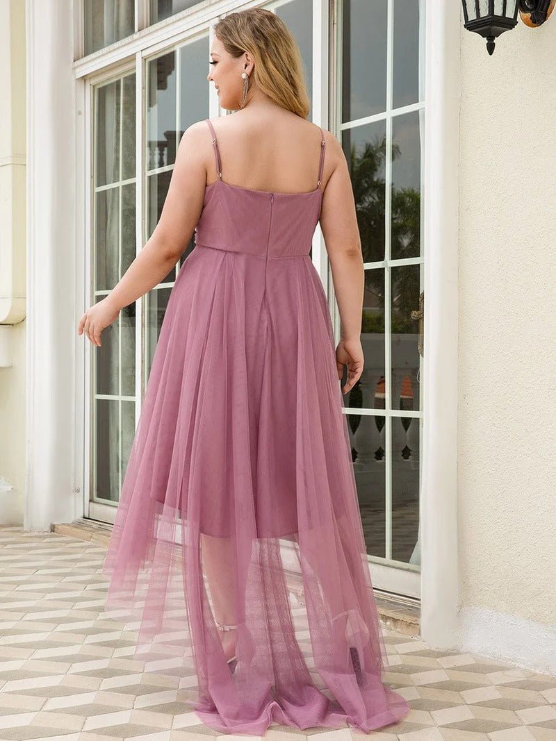 Plus Size High Low Prom Dresses With Spaghetti Straps - CALABRO®