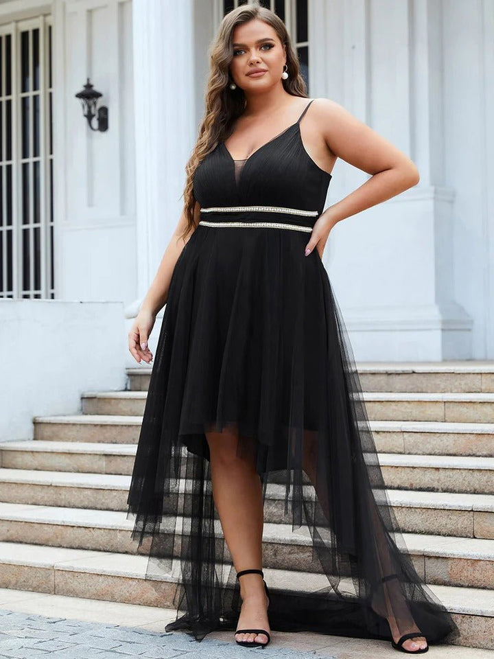 Plus Size High Low Prom Dresses With Spaghetti Straps - CALABRO®