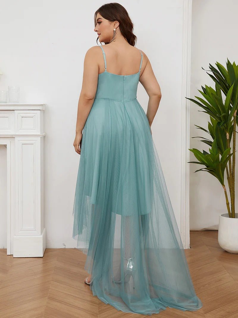 Plus Size High Low Prom Dresses With Spaghetti Straps - CALABRO®