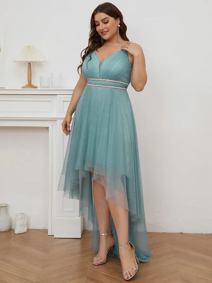 Plus Size High Low Prom Dresses With Spaghetti Straps - CALABRO®