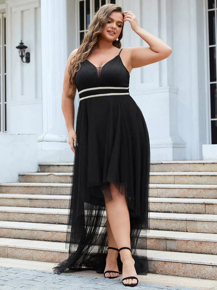 Plus Size High Low Prom Dresses With Spaghetti Straps - CALABRO®