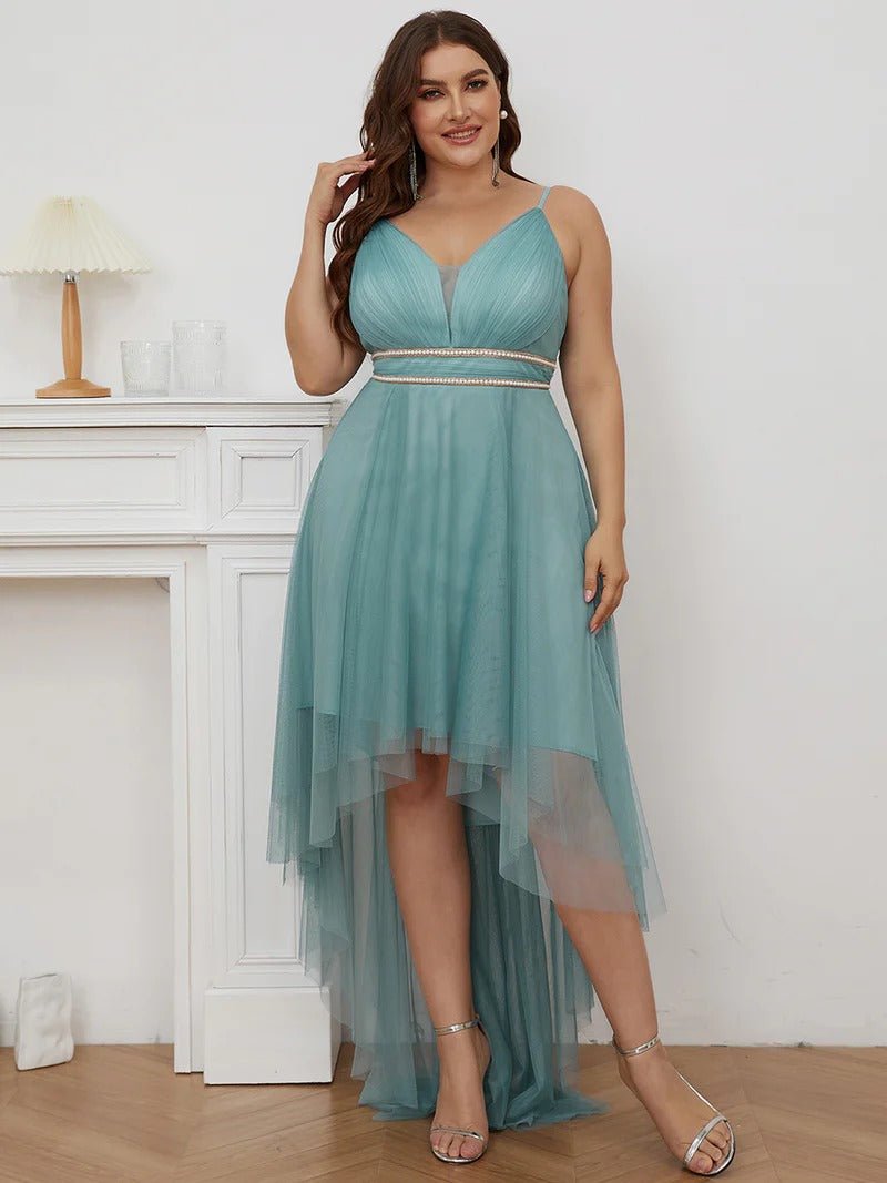 Plus Size High Low Prom Dresses With Spaghetti Straps - CALABRO®