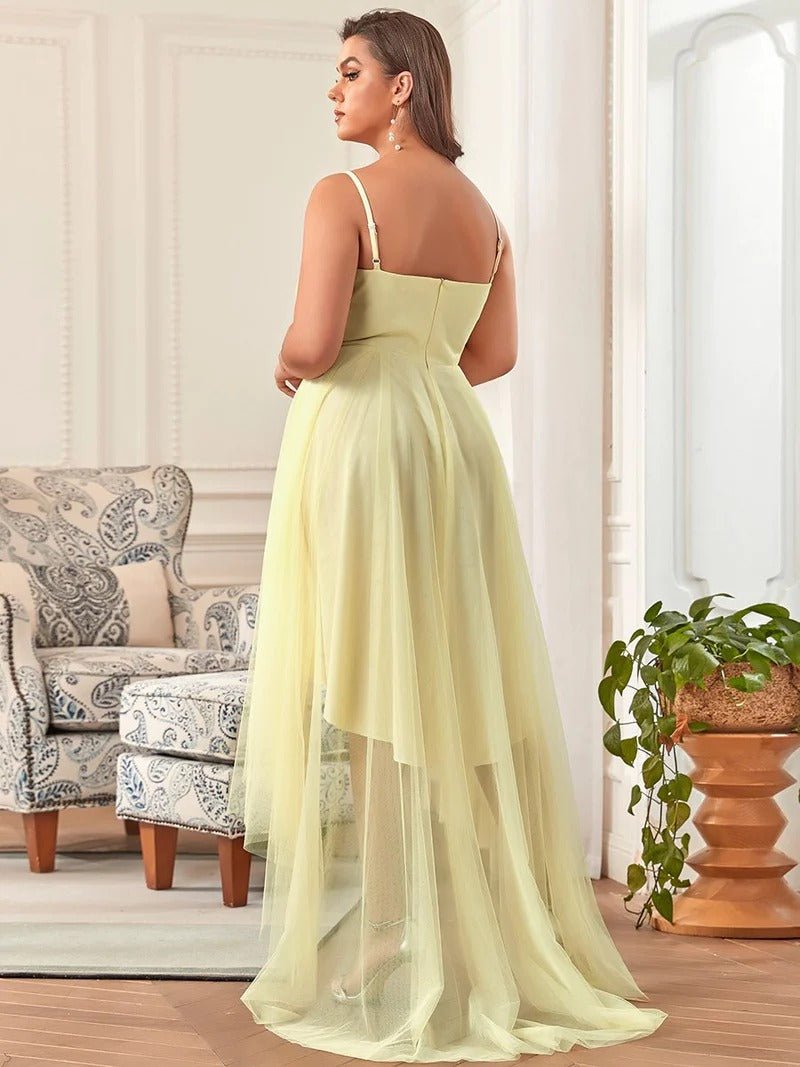 Plus Size High Low Prom Dresses With Spaghetti Straps - CALABRO®