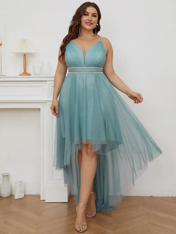 Plus Size High Low Prom Dresses With Spaghetti Straps - CALABRO®