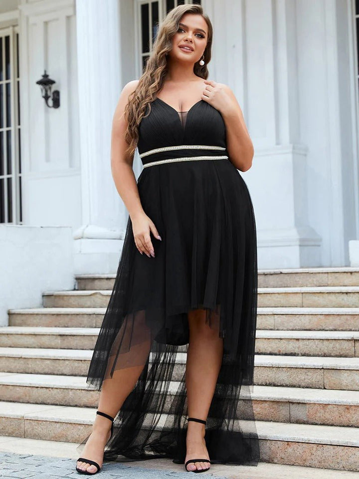 Plus Size High Low Prom Dresses With Spaghetti Straps - CALABRO®